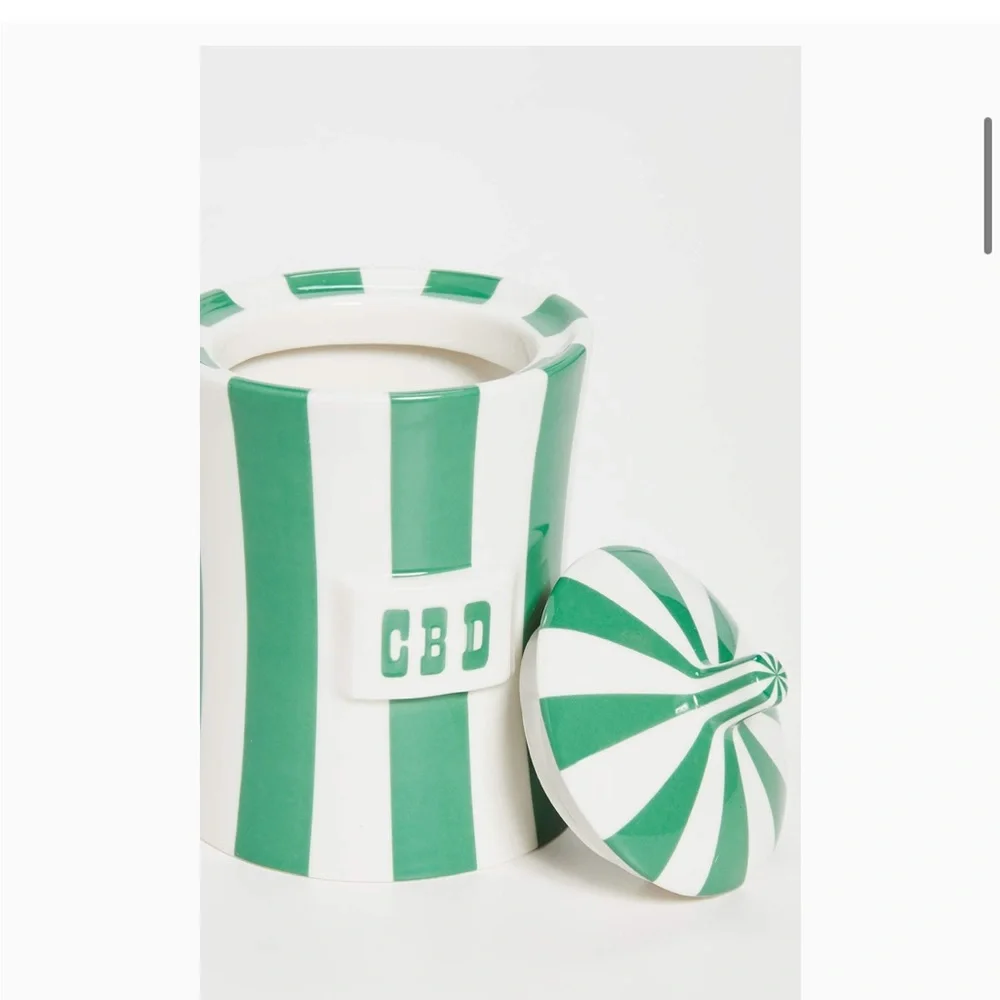 Jonathan Adler Canister BRAND NEW glazed porcelain